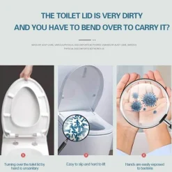 The Blissful Bath Badezimmer-Touchless Toilet Lid Lifter Pedal - Sanitary Bathroom Accessory