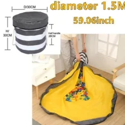 Space Savvy Babyspielzeug-Tragbare Aufbewahrungstasche für Spielzeug – einfache Reinigungslösung