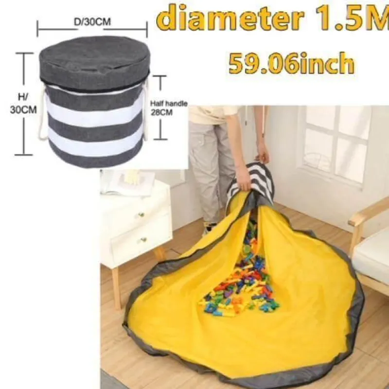 Space Savvy Babyspielzeug-Tragbare Aufbewahrungstasche für Spielzeug – einfache Reinigungslösung