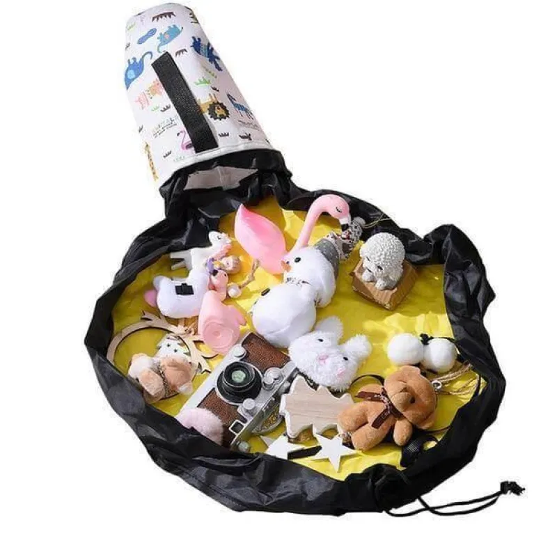 Space Savvy Babyspielzeug-Tragbare Aufbewahrungstasche für Spielzeug – einfache Reinigungslösung