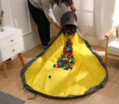 Space Savvy Babyspielzeug-Tragbare Aufbewahrungstasche für Spielzeug – einfache Reinigungslösung