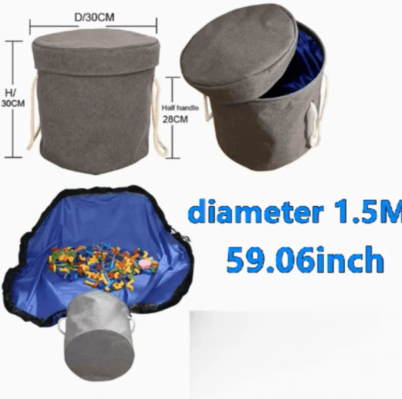 Space Savvy Babyspielzeug-Tragbare Aufbewahrungstasche für Spielzeug – einfache Reinigungslösung