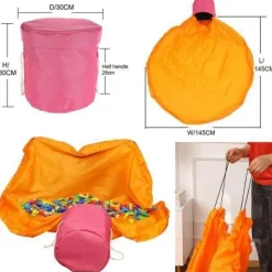 Space Savvy Babyspielzeug-Tragbare Aufbewahrungstasche für Spielzeug – einfache Reinigungslösung