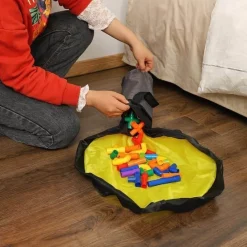 Space Savvy Babyspielzeug-Tragbare Aufbewahrungstasche für Spielzeug – einfache Reinigungslösung