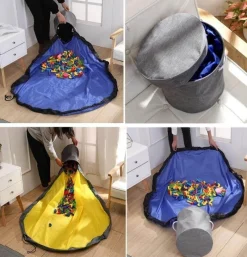 Space Savvy Babyspielzeug-Tragbare Aufbewahrungstasche für Spielzeug – einfache Reinigungslösung