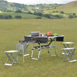 Nomad Gear Camping-Werkzeuge|Camping Im Freien-Tragbare Campingküche – Faltbare Outdoor-Kochstation