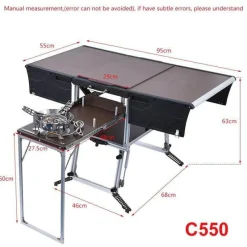 Nomad Gear Camping-Werkzeuge|Camping Im Freien-Tragbare Campingküche – Faltbare Outdoor-Kochstation