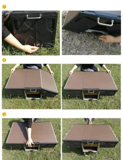 Nomad Gear Camping-Werkzeuge|Camping Im Freien-Tragbare Campingküche – Faltbare Outdoor-Kochstation