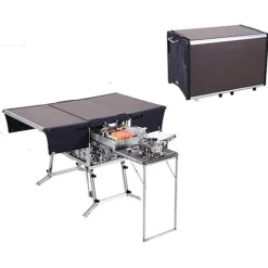 Nomad Gear Camping-Werkzeuge|Camping Im Freien-Tragbare Campingküche – Faltbare Outdoor-Kochstation