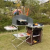 The Outdoor Vault Camping-Werkzeuge|Heimwerkzeuge-Tragbare Campingküche – Faltbare Outdoor-Kochstation