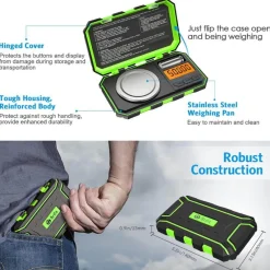 Cozy Living Heimwerkzeuge-Tragbare digitale Mini-Personenwaage – Taschenwaage für unterwegs und zu Hause