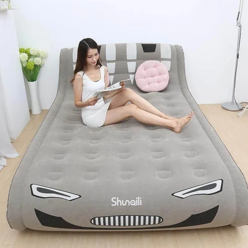 Nomad Gear Camping Im Freien|Outdoor-Artikel-Tragbare Doppel-Luftmatratze – Aufblasbare Schlaflösung