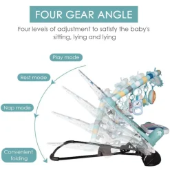 Kinder The Decor Haven Kinderwagen & Zubehör-Tragbare elektrische Babywippe – faltbare automatische Wiege