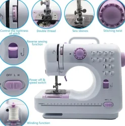 Comfort u0026 Style Gadgets Für Zuhause-Tragbare elektrische Mini-Nähmaschine – einfache Verwendung auf Reisen