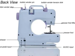 Comfort u0026 Style Gadgets Für Zuhause-Tragbare elektrische Mini-Nähmaschine – einfache Verwendung auf Reisen