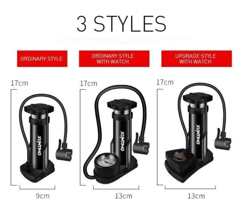 Wilderness Haven Fahrräder & Verkehr|Outdoor-Artikel-Tragbare Fahrradreifenpumpe – einfach zu bedienende Pedalpumpe