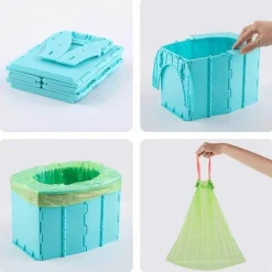 Wilderness Haven Camping-Werkzeuge|Outdoor-Artikel-Tragbare faltbare Campingtoilette – Reisetoilette für draußen