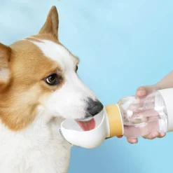 Wild u0026 Free Gear Haustierzubehör|Tierfütterung-Tragbare Haustier-Wasserflasche - 2-in-1-Reise-Futterspender