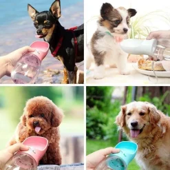 Furry Haven Haustierzubehör|Reinigungswerkzeuge Für Haustiere-Tragbare Hundewasserflasche – Reise-Haustierspender für Haustiere