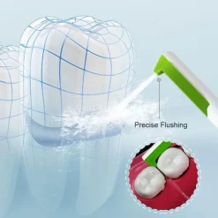 The Relaxation Nook Gesundheits-Gadgets|Gesundheits- Und Entspannungstools-Tragbare 2-in-1-Zahnbürste mit Munddusche – Zahnpflegegerät für unterwegs