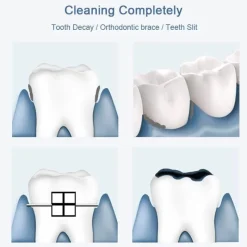 The Relaxation Nook Gesundheits-Gadgets|Gesundheits- Und Entspannungstools-Tragbare 2-in-1-Zahnbürste mit Munddusche – Zahnpflegegerät für unterwegs