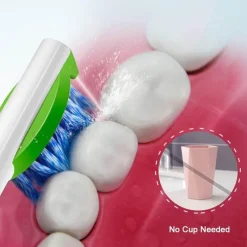 The Relaxation Nook Gesundheits-Gadgets|Gesundheits- Und Entspannungstools-Tragbare 2-in-1-Zahnbürste mit Munddusche – Zahnpflegegerät für unterwegs