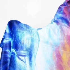 Cozy Haven Bettzeug-Tragbare Kapuzendecke mit Eis und Feuer in 3D