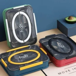 Adventure Basecamp Camping-Werkzeuge|Camping Im Freien-Tragbare Lunchbox aus Edelstahl – auslaufsicherer Lebensmittelbehälter