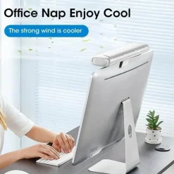 The Decor Haven Gadgets Für Zuhause-Tragbare, per USB wiederaufladbare Mini-Klimaanlage – Clip-On-Kühler