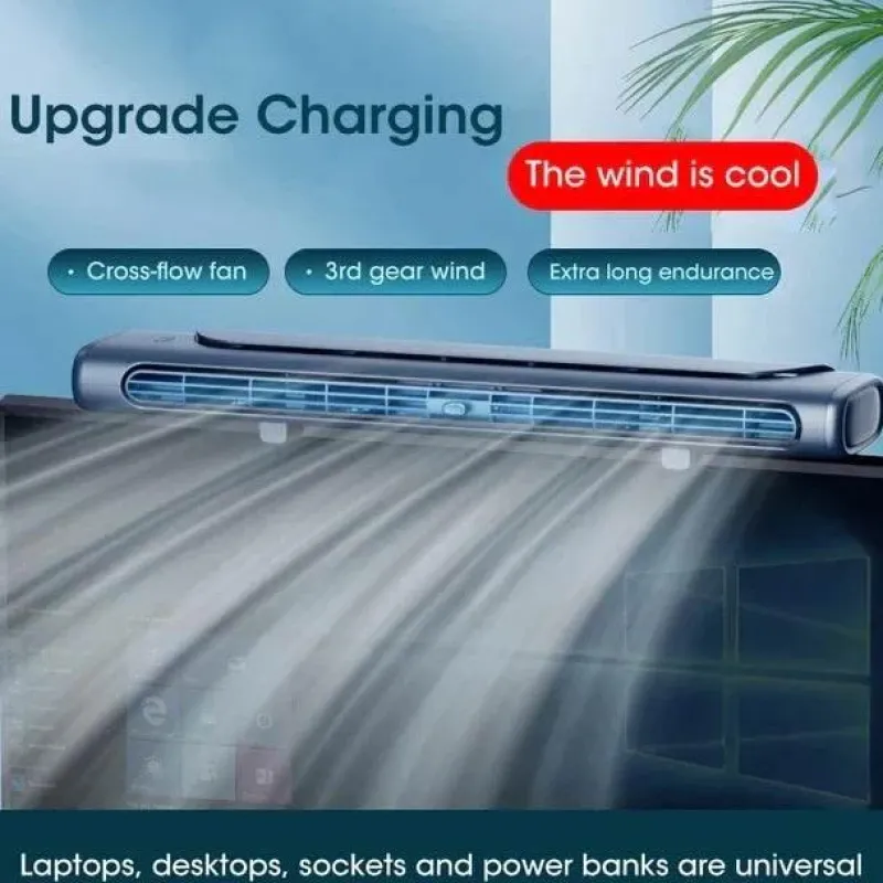 The Decor Haven Gadgets Für Zuhause-Tragbare, per USB wiederaufladbare Mini-Klimaanlage – Clip-On-Kühler