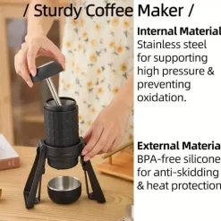 The Culinary Kit Camping-Werkzeuge|Camping Im Freien-Tragbare Reisekaffeemaschine – Quick Brew Ultimate Brew System