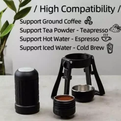 The Culinary Kit Camping-Werkzeuge|Camping Im Freien-Tragbare Reisekaffeemaschine – Quick Brew Ultimate Brew System
