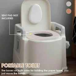 The Relaxation Nook Mobilitäts- Und Support-Tools|Gesundheits-Gadgets-Tragbare Reisetoilette – Leichtes, kompaktes Design für Senioren