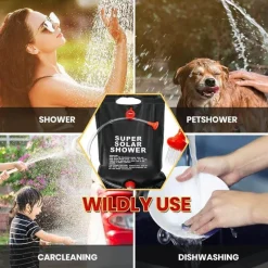 Gear Up u0026 Go Outdoor-Gadgets|Outdoor-Artikel-Tragbare Solardusche – Camping-Duschsystem