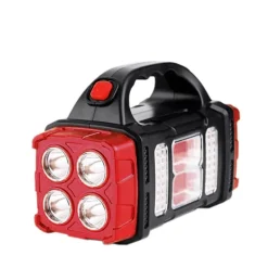 The Outdoor Vault Camping-Werkzeuge|Heimwerkzeuge-Tragbare Solar-Powerbank mit LED-Taschenlampe – Ladegerät für den Außenbereich