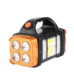 The Outdoor Vault Camping-Werkzeuge|Heimwerkzeuge-Tragbare Solar-Powerbank mit LED-Taschenlampe – Ladegerät für den Außenbereich