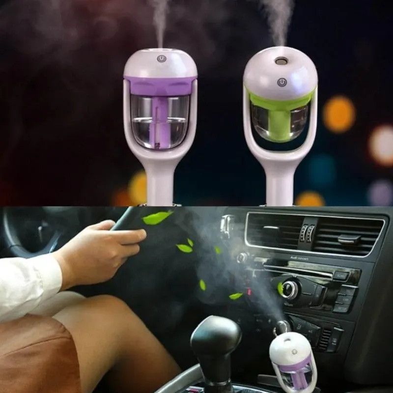 The Relaxation Nook Autozubehör|Automobilindustrie-Tragbarer Auto-Luftbefeuchter – Mini-Luftbefeuchter mit mehreren Farboptionen