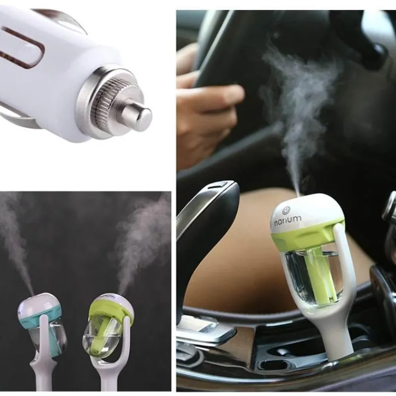 The Relaxation Nook Autozubehör|Automobilindustrie-Tragbarer Auto-Luftbefeuchter – Mini-Luftbefeuchter mit mehreren Farboptionen