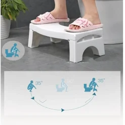 Tranquil Waters Badezimmer-Tragbarer Bade-Fußhocker – Tritthocker für das Badezimmer