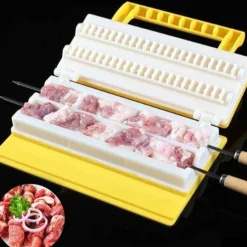 Adventure Basecamp Camping Im Freien|Outdoor-Artikel-Tragbarer BBQ-Kebab-Maker – Doppelspieß-Grillwerkzeug