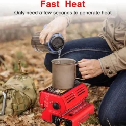 The Outdoor Vault Camping-Werkzeuge|Heimwerkzeuge-Tragbarer Camping-Gaskocher – Kompakter Outdoor-Kochherd
