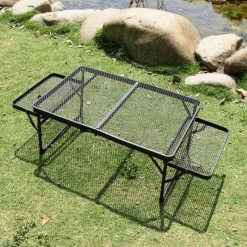 Trail Tech Camping-Werkzeuge|Outdoor-Artikel-Tragbarer Camping-Grilltisch – Leicht zu transportierende Outdoor-Kochstation