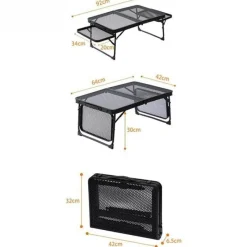 Trail Tech Camping-Werkzeuge|Outdoor-Artikel-Tragbarer Camping-Grilltisch – Leicht zu transportierende Outdoor-Kochstation
