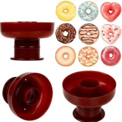The Decor Haven Küche & Esszimmer-Tragbarer Donut-Maker – Schnelles und einfaches Backgerät