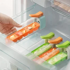 The Culinary Kit Küche & Esszimmer-Tragbarer Eisbereiter - Kompakte 6-Würfel-Eismaschine