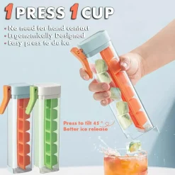 The Culinary Kit Küche & Esszimmer-Tragbarer Eisbereiter - Kompakte 6-Würfel-Eismaschine