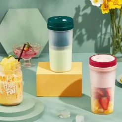 The Decor Haven Camping-Werkzeuge|Camping Im Freien-Tragbarer elektrischer Mixer – Reise-Smoothie-Maker