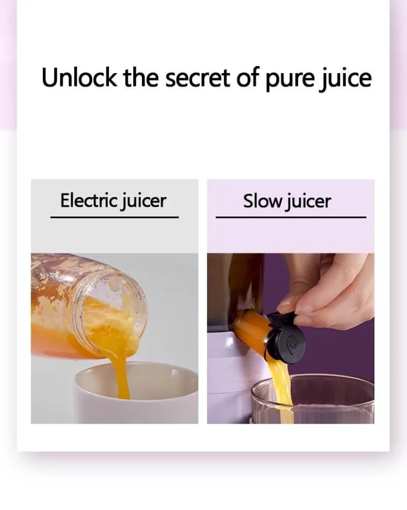 The Culinary Kit Küche & Esszimmer-Tragbarer elektrischer Mixer mit Kaltpressung