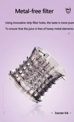 The Culinary Kit Küche & Esszimmer-Tragbarer elektrischer Mixer mit Kaltpressung