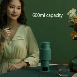 The Cozy Mug Küche & Esszimmer-Tragbarer elektrischer Reisewasserkocher - Faltbare Teekanne